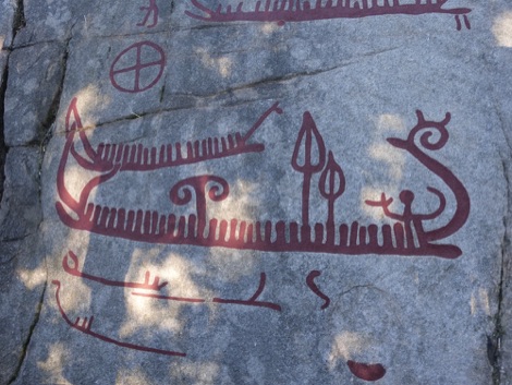 Bronze age rock carvings