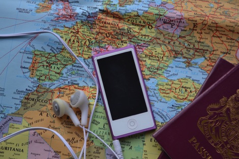 iPod, passport and map: learn to speak French