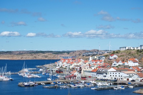 View of Lysekil marina