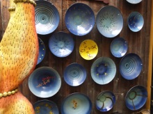 Plates on a wall Lysgaard Keramikk Røros