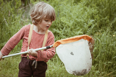 Child at Old Lands forest school