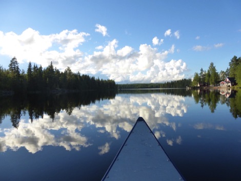 Canoe in Dalarna Sweden