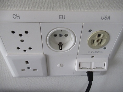 Hotel Glockenhof power sockets